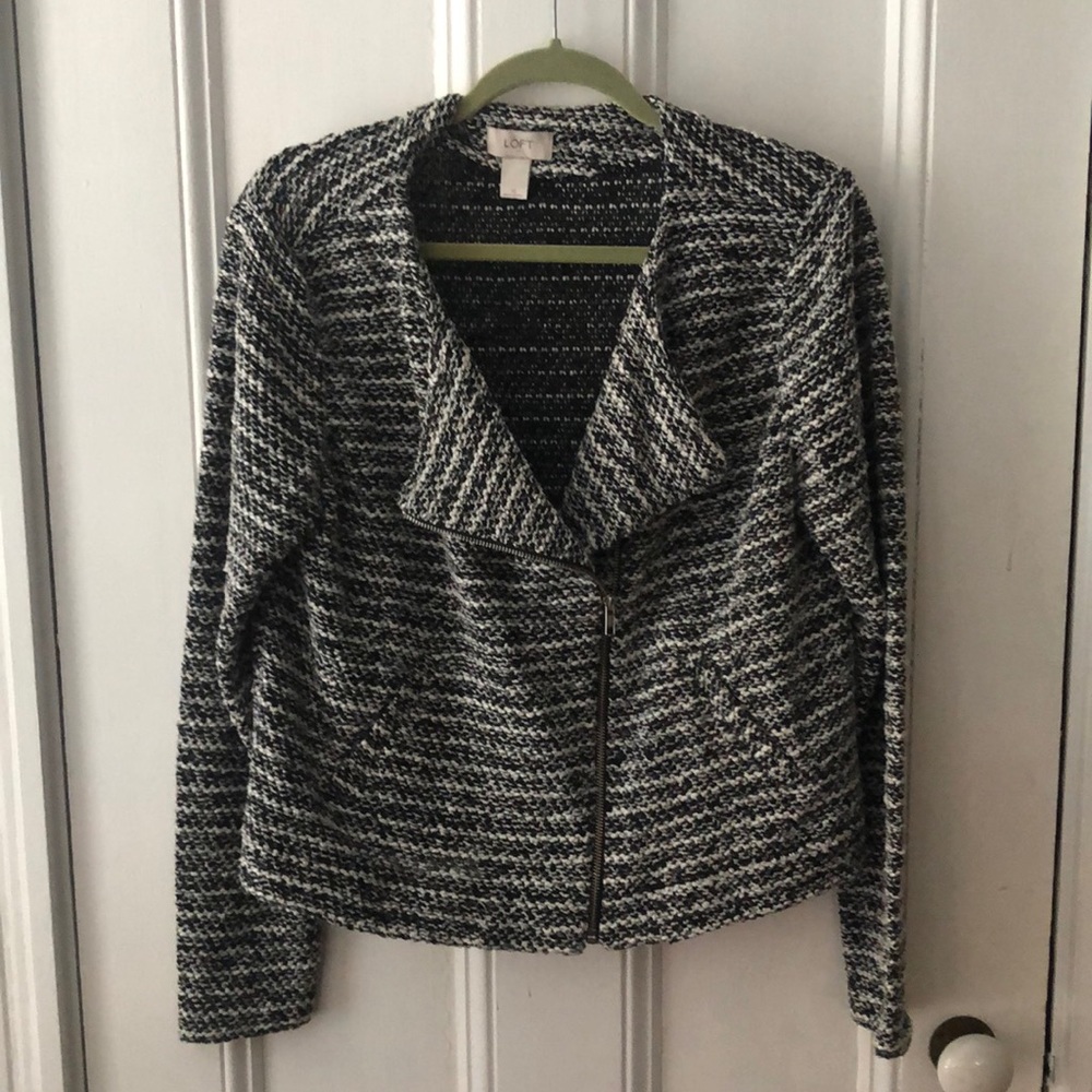 Loft Cropped Moto-style Jacket/Blazer